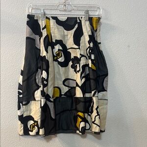 Topshop Black and White Bubble Mini Skirt